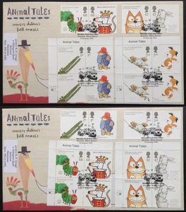 2006 Animal Tales Set in Cylinder Blocks on 2 First Day Covers, Bletchley Park - Picture 1 of 5