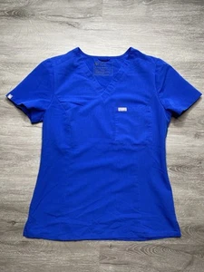Blusa Médica FIGS Para Mujer Talla S Azul Real 1 Bolsillo Pullover Manga Corta - Imagen 1 de 4