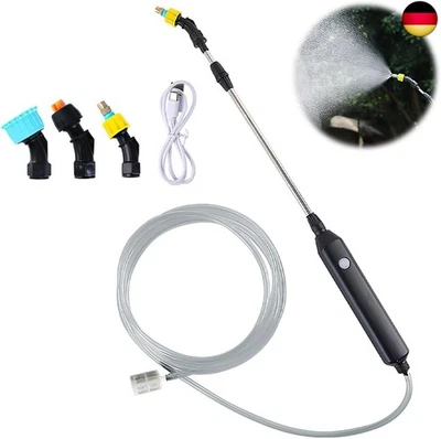 DHQKQG Elektrischer Pflanzensprüher, Akku Drucksprüher Gartenspritze mit 3 Verstellbar