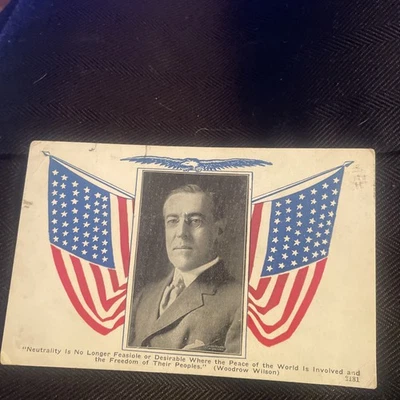 Woodrow Wilson American Eagle Primera Guerra Mundial Oil City PA Foto 1 de 2