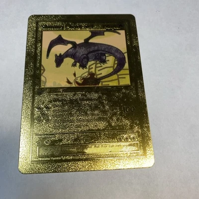 Shining Charizard HP100 Gold Foil Fan Art Card White Hot Flame🔥🔥🔥 - Image 1 of 2