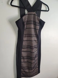 Charlotte Russe schwarz ärmellos Cocktailkleid LBD besondere Anlässe MEDIUM - Bild 1 von 6
