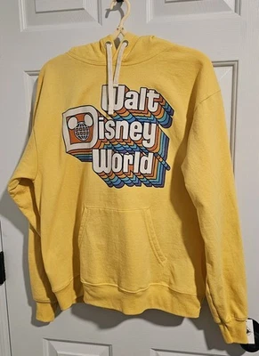 Disney World Hoodie Vintage Pattern NWT Size Medium - Image 1 of 4