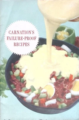 Folleto de libro de cocina vintage de recetas a prueba de fallos de Carnation’s 1957 Foto 1 de 4