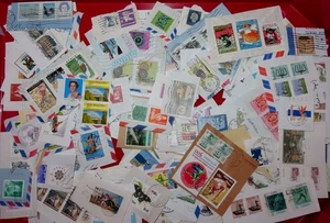 1kg excellent World (no GB) kiloware Unpicked/Unsorted stamps #7 - Picture 1 of 22