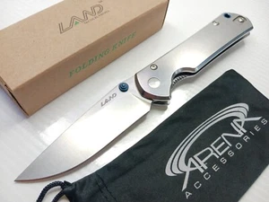 Sanrenmu LAND 912 Pocket Knife 12C27 Sandvik Blade Bearings EDC Frame Lock - Picture 1 of 6