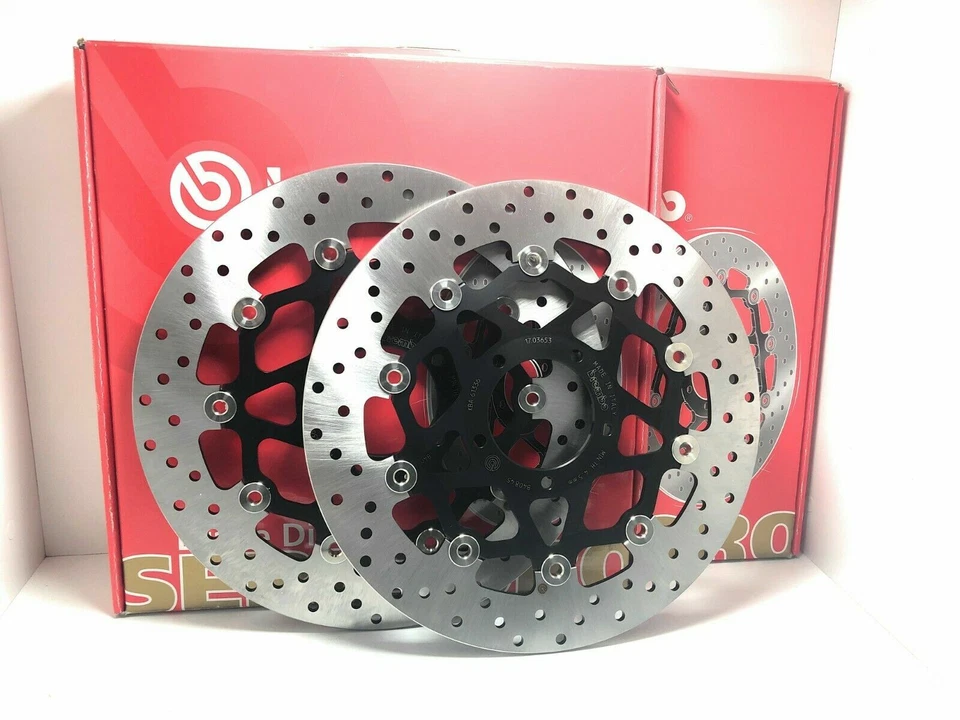 Ducati Hypermotard 1100 2009 Pair Of Front Brake Discs Brembo Serie Oro - Imagem 1 de 1