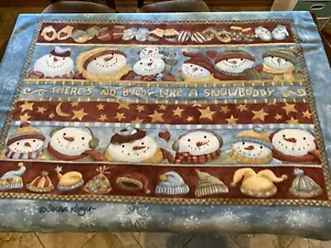 Pupazzo di Neve Coperta Lancio Natalizio "Non c'è Amico Like A Snowbuddy" Teresa Kogut - Foto 1 di 6