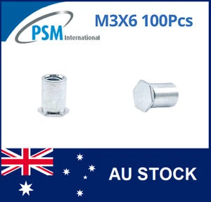 SELF CLINCHING STAND-OFF BLIND M3 X 6 SMALL BODY (4.2) STEEL ZINC PBSOM36Z - Picture 1 of 4