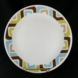 "Platos de cena CORELLE LIVINGWARE, marrón aguacate turquesa 10,25" - Imagen 1 de 5