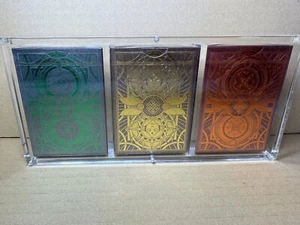 Omnia Playing Cards Golden Age 3 Deck Set by Thirdway Industries w/acrylic case - Imagen 1 de 6