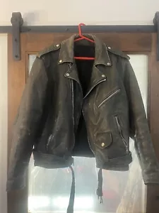 Chaqueta de cuero pesado Harley Davidson vintage talla XL para hombre - Imagen 1 de 19