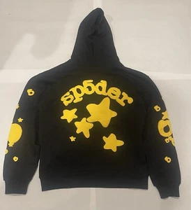 Sp5der Beluga Hoodie Onyx/Yellow Men’s Size Large Brand New - Picture 1 of 2