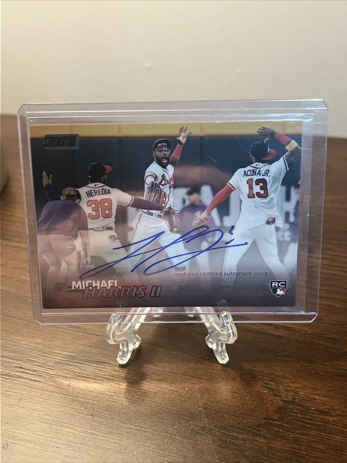 2023 Stadium Club Michael Harris Black Foil Rookie  Auto /25 SCBA-MH SP SSP