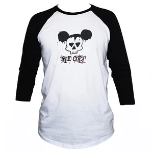 The Cult Mouse Punk Rock Metal Grunge T shirt 3/4 Sleeve Baseball Top Unisex - Picture 1 of 3