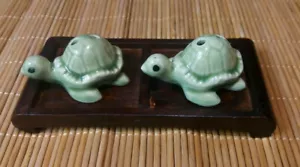 Small wooden display tray/stand for figures salt & pepper etc - Picture 1 of 2