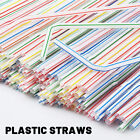 New Flexible Drinking Straws, Straw In Different Bright Colors Striae Pipette
