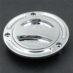 Silver Motorcycle Keyless Fuel Tank Caps Fit For Yamaha YZF-R6/R6S 1999-2019 NEW - Picture 1 of 5