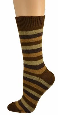 Calcetines Sierra para mujer al aire libre invierno calcetines lana de cordero a rayas informales calcetines cortos Foto 1 de 4