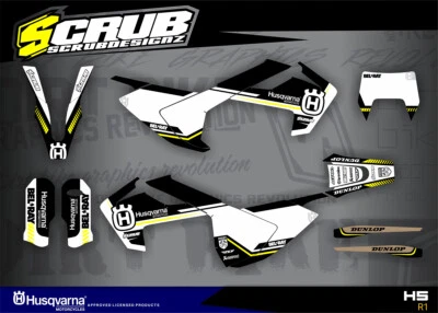 Husqvarna Dekor TE FE 125 150 250 300 350 450 501 2017 2018 2019 Aufkleber - Bild 1 von 4