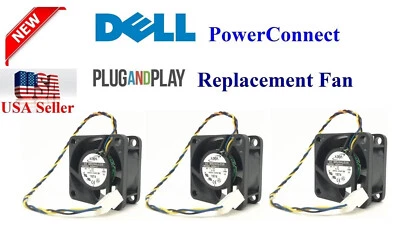 New Dell PowerConnect 2748 Fan Kit (XP166) Lot 3x New Fans - Image 1 of 4