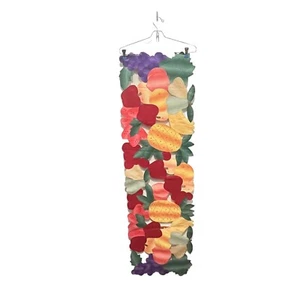 Fruit Table Runner Cut Out Strawberry Grape Apple Pear Pineapple Fabric 15 x 53 - Picture 1 of 16