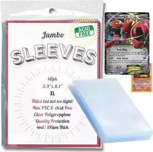 Jumbo Kartenhüllen (40 Stück Jumbo Hüllen - X-Large - 5,9"X8,1") - Bild 1 von 12
