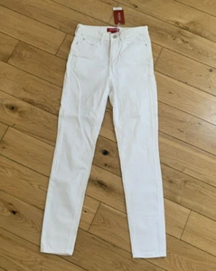 BNWT WHITE SKINNY HIGH WAIST JEANS DESIGNER GUESS LOS ANGELES SIZE 26 - Picture 1 of 11