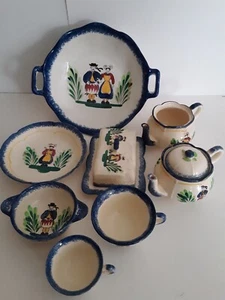 8 piece Mid Century MBFA Normandie, France c.1950s LOT - Picture 1 of 24
