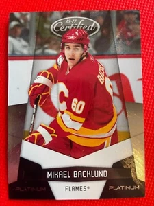2010-11 Panini certified MIKAEL BACKLUND Platinum BLACK 1/1 - Picture 1 of 3
