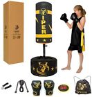 Viper Free Standing Boxing Punch Bag Children Training Kids Gloves Toy Black