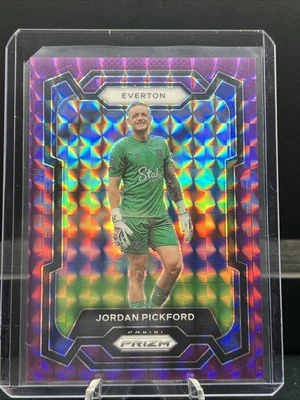 2023 Prizm Everton Jordan Pickford Purple Mosaic /140 - Image 1 of 3