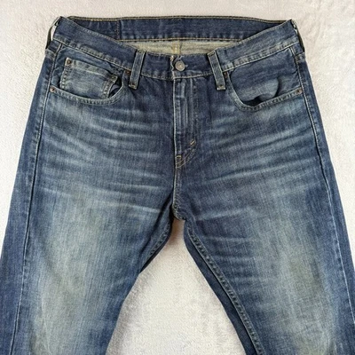 Jeans masculino Levis 32x30 azul 527 bootcut americano ocidental lavagem escura denim - Imagem 1 de 4