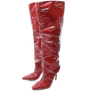 Botas Jimmy Choo para mujer talla 38 rojas - Imagen 1 de 9