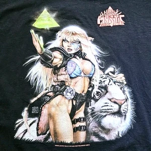 Vintage 90s Animal Mystic Dark One Sirious Comic Book Art T Shirt XL - Picture 1 of 13