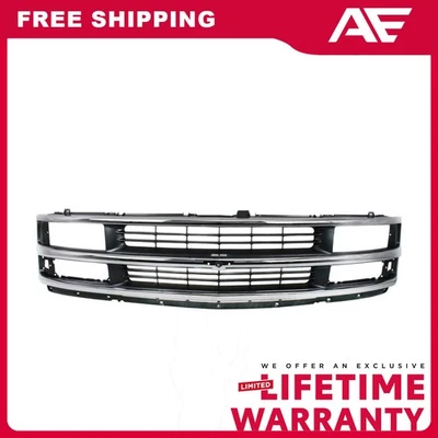 Grelha cromada, conjunto de plástico para 1996-2002 Chevrolet Express 2500 1500 3500 - Imagem 1 de 4