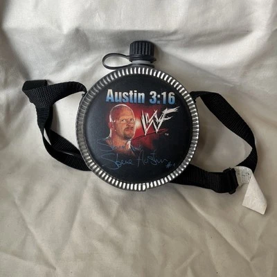 Vintage Rare 1999 WWF Wrestling Stone Cold Steve Austin 3:16 Canteen Titan Sport - Image 1 of 4