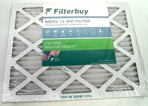 Filterbuy 14x18x1 Pleated Air Filters, Replacement for HVAC AC Furnace (MERV 13) - Picture 1 of 3