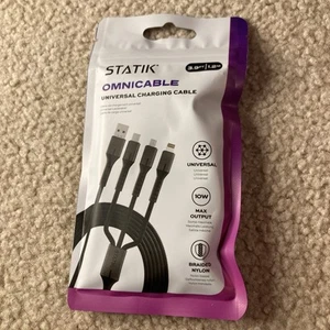 STATIK Omnicable Universal Charging Cable BRAND NEW USB-C Micro-USB USB-A etc. - Photo 1 sur 2