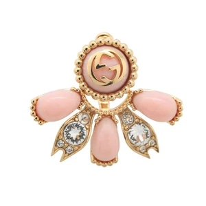 Gucci Single Earring Interlocking G 2way Metal Strass GUCCI - Bild 1 von 13