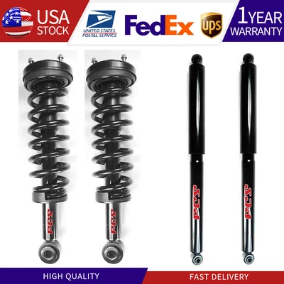 Juego completo de 4 piezas de amortiguador delantero y trasero FCS para Ford F-150 2004-2008 Foto 1 de 4