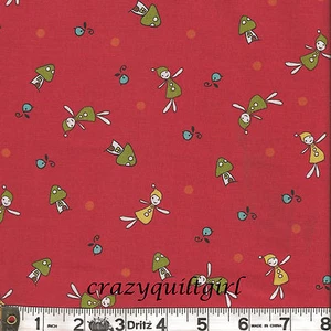 Lecien WOODLAND Gathering Red Fabric 1/2 yard by Natalie Lymer - Picture 1 of 1