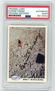 EUGENE KRANZ Signed 1991 Space Shots Card #33 Series 1 NASA Flight Director -PSA - Afbeelding 1 van 2