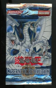 Yugioh Cybernetic Revolution CRV 1st Edition Sealed Booster Pack Unweighed - Picture 1 of 2