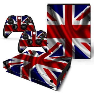 XBOX ONE X Skin Design Foils Aufkleber Schutzfolie Set - Union Jack 2 Motiv - Picture 1 of 1