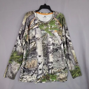 Mossy Oak Men's Pullover Shirt Camo Long Sleeve Multicolor Size L - Picture 1 of 7