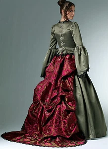 PATTERN for Victorian Laced Dress Bustle Skirt Costume McCalls 6097 Wedding 6-20 - Picture 1 of 6