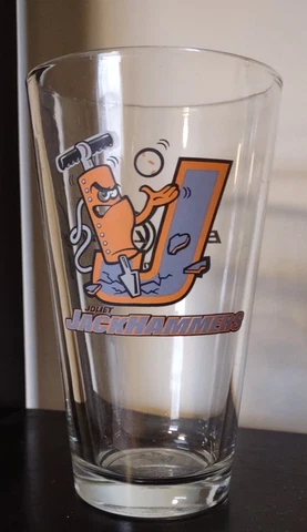 Bud Light Lime Joliet Jackhammers Logo Pint Glass Cover