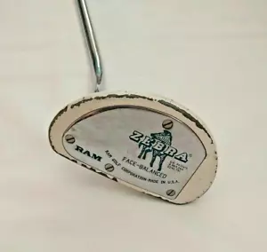 RAM Golf Zebra Face Balanced Mallet Putter 33" White Original Grip - Picture 1 of 11