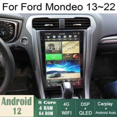 Car Android Gps Navigation Wifi 13.6" For Ford Mondeo Fusion 13-18 Radio Carpaly - Image 1 of 4